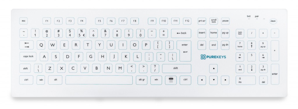 Die PUREKEYS-Hygienetastatur für optimale Hygiene und Schreibkomfort in der Arztpraxis