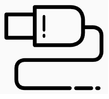 Icon für Geräte mit USB-Kabel