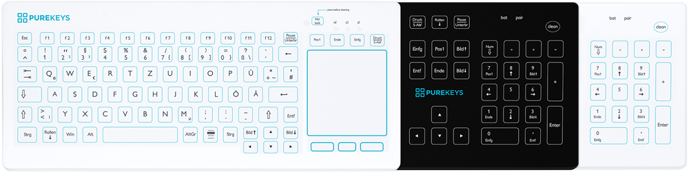 medizinische Tastatur Purekeys