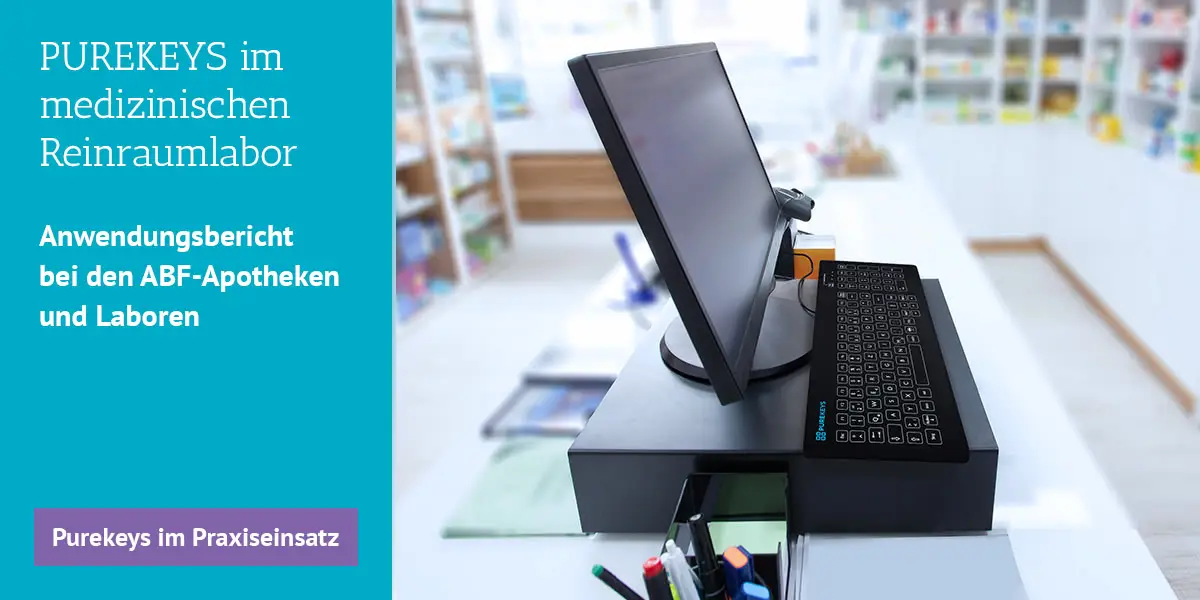 Unkomplizierte Tastaturhygiene im Labor der ABF-Apotheken 6 slider News Purekeys PraxiseinsatzABFApotheken 1200x600 1